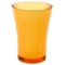 Round Toothbrush Holder Made From Thermoplastic Resins in Orange Finish